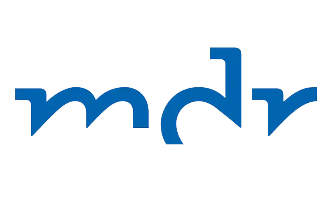 Logo des Fernsehsenders MDR,einem regionalen �ffentlich-rechtlichen Rundfunk in Mitteldeutschland.