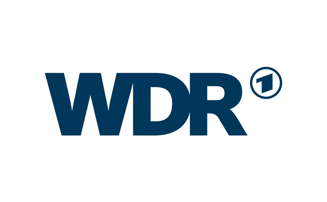 Logo des Fernsehsenders WDR, einem regionalen �ffentlich-rechtlichen Rundfunk in Nordrhein-Westfalen, Deutschland.