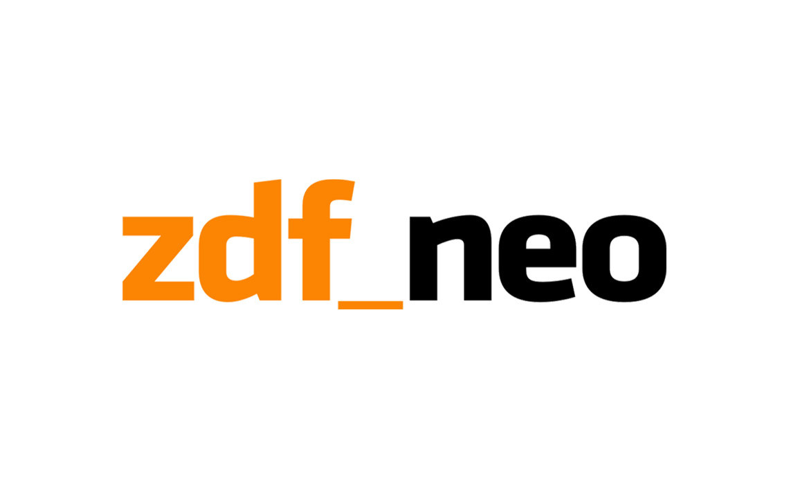 Fernsehsenderlogo von ZDFneo, einem deutschen digitalen Fernsehsender.